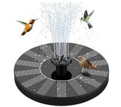 Fuente solar, bomba de estanque solar con bomba de agua solar Bomba de fuente flotante solar para estanque de jardín Fuente Baño de pájaros Pecera