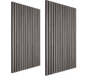 Tectake - Paneles acusticos decorativos SONIC WALL de MDF, Juego de piezas, 60 x 120 x 2,1 cm cada uno, Chapa de madera real, Absorción acústica, Tejido de fieltro y madera, Insonorización acústica para pared, Listones de madera, Alta calidad