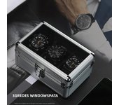 1/3/5 Slots Aluminum Suitcase Case Display Storage Box Watch Storage Box Case Watch Bracket Clock Watch Clock Box Tool Box