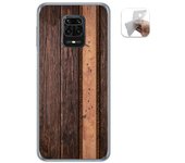 Tumundosmartphone Funda Gel Tpu para Xiaomi Redmi Note 9S / Note 9 Pro diseño Madera 05 Dibujos