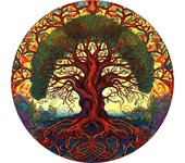 Wood puzzle new green life tree theme personalized 3D puzzle leisure adult children gift education toy high difficulty A3 game