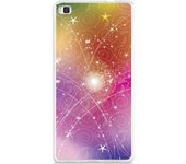 Tumundosmartphone Funda Gel Tpu para Huawei P8 Lite Diseño Abstracto Dibujos