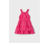 Moda infantil niña MAYORAL 3.933 082 VESTIDO VOLANTES PEONIA 35445 25V