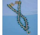 Wedding Bridal Crystal Hair Combs Clips Exquisite Princess Girl Forehead Headband Gifts for Prom Party Birthday