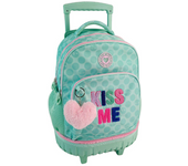 Mochila Trolley Fjo Compacto Doble Cuerpo Gran Capacidad Blin Blin Kiss Me.44 X 34 X 24 CM. (Toybags T911-1054)