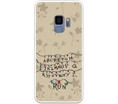 Funda compatible con Samsung Galaxy S9 - stranger pared luces