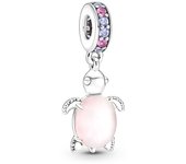 NEW Europeans Pink Original Charms Love Potion Murano Glass Heart Dangle Bead Fit 925 Sterling Silver Bracelet DIY Women Jewelry