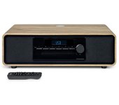 Thomson mic300ibt micro cadena 60w bluetooth 5.0 - reproductor de cd, radio fm, reproductor usb (mp3) - funcion de carga inalmbrica - mando a distancia - color madera/negro