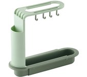Estante retráctil para fregadero, estante de almacenamiento para fregadero de cocina, cesta multiusos para fregadero, artículos varios para fregadero retráctil y almacenamiento