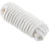 Cuerda flotante de 6 mm y 25 metros para amarre de barcos, cuerda marina, líneas de remolque para kayak, canoa, carpa, camping, senderismo, amarre, tracción y balanceo, color blanco