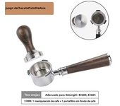 51MM  Coffee Bottomless Portafilter With 2-Cups Filter Basket For Delonghi EC680 EC685 Barista Espresso Machine Accessories Tool