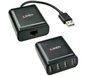 Usb 2.0 cat.5 extender 60m, 4 ports