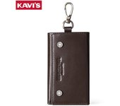 KAVIS 100% Genuine For Man Wallet Senior Top Layer Cow Leather With Card Clip Key Case Style Bag Super Value popular Gift