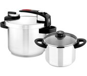 Bra - Set Duo Olla Rápida Tekna 4+7L - Gas/inducción/placa