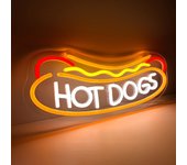 HOT DOGS Neon Signs for Wall Decor Neon Lights for HOT DOGS Shop Led Business Signs Suitable for Fast Food shops