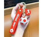 Football Keychain For Fan PVC Soft Glue Soccer Pendant Keychain Accessories Bag Decoration Qatar Cup Souvenirs Key Chain Gifts