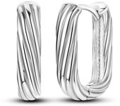 Silver Plated Perfume Star Flower Hoop Earring Original Pendientes For Woman Jewelry