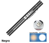 USB Rechargeable Medical Handy Pen Light Mini Nursing Flashlight LED Torch Lamp With Stainless Steel Clip Pocket Led Flashlight