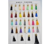 Gold Hat Mini Tassels Korean Velvet Fringed Leather Tassel Pendant DIY Crafts Handmade Jewelry Access keychain Tassel