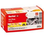 TACO FISCHER SX Ø4x20mm 200 unid. N4 70004