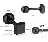 LUXUSTEEL 2 Pieces Punk Hoops Earrings For Men Black Stainless Steel Basic Geometric Ear Jewelry Gothic Hiphop Male Cool Earring