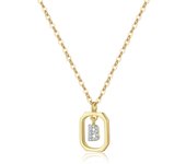 ANDYWEN 925 Sterling Silver Gold Inital Pendant Luxury Choker 2023 Long Chain Monogram Necklace Fine Jewelry Wedding