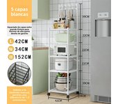 Adjustable Easy Installation Multi-Layer Kitchen Organizers Microwave Storage Racks Kitchen Storage Racks Shelf with Pulley