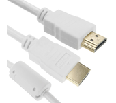 Cable de vídeo HDMI 2.0 Ultra HD 4K TV macho a macho blanco 1 m - BeMatik