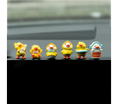 MuMyer Yellow Duck Car Dashboard Decorations 6Pcs Cute Little Duck Car Ornaments Set for Car Interior Home Desk Ornaments