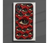 Anime Art Eye of Fear Phone Case For Redmi Note 12 11 10 9 8 Pro Plus S T 5G Matte Frosted Translucent Cover