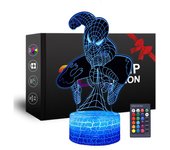 Luz Nocturna 3D de superhéroe, juegos de Spiderman para niños