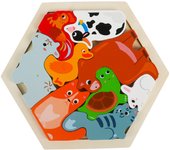 Baby toy Wooden jigsaw Puzzle Creative 3D Puzzle for Children's Intelligence Development Ealy Educational toy for Children
