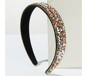 European and American Cross-border Headband Trend Baroque Color Simple Full Diamond Hair Accessory Fashionable Outdoor Headband