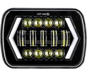 5x7'' 7x6'' LED Headlights H6054 H5054 Headlamp Hi/Low Beam for Jeep Wrangler YJ Cherokee XJ Comanche MJ S10 Blazer Express Van