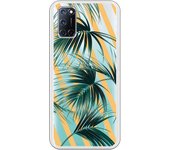 Funda compatible con Oppo A52/A72/A92 - Hojas palmera rayas diagonales
