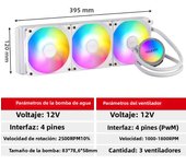 Teucer Water Cooling CPU Cooler RGB Computer Fan 120 240 360MM Heatsink Integrated Radiator LGA 1700/1151/2011/1200 AMD AM4 AM5