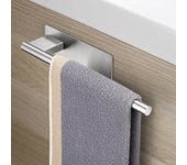 Toalleros de Baño sin Taladro Adhesivo,Toallero Acero Inoxidable 304 Cepillado Accesorios sin Taladro para Baño y Cocina 28CM,Plata
