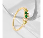 new minimalistic birthstone zircon trend the night sky Inspired twinkling stars Stackable cluster rings jewelry for women girls