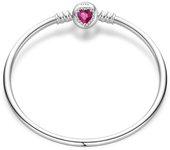 Original Bracelet 925 Silver Colorful Love Zircon Women's Jewelry Romantic Valentine's Day Gift