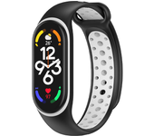 Strap For Xiaomi Mi Band 7 4 3 6 nfc Silicone Wristband Bracelet Replacement For Xiaomi Band 8 7 3 5 6 nfc two-Color TPU Strap