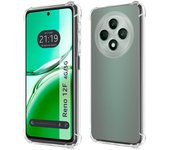 Tumundosmartphone Funda Silicona Antigolpes Transparente para Oppo Reno 12F 4G / 12 F 5G
