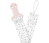 Porta chupeta com clip Kikka Boo Savanna Rosa