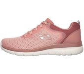 Skechers BOUNTIFUL - QUICK PATH Deportivas Planas Mujer Rosa