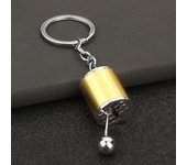 Mini Turbo Turbocharger Keychain Car-styling Keyring Gear Gearbox Pendant Keychain Stick Knobs Keyring Shift Metal Key Ring