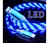 Streamer Charger Cable LED Light Up Lightning TypeC Cable USB Fast Charger Cord  for iPhone 14 13 12 11 Pro Max X XS iPad 9 mini