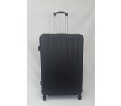 Maleta de viaje Barata grande 1004 Travel Negra de ABS de 76 x 49 x 29 cm Maletas de Viaje  Rígida. Equipaje con 4 Ruedas giratorias 360º y Cerradura de Combinación de 3 dígitos (Color Negro)