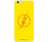 Funda original compatible con iPhone 6 o 6S con un diseño de JL Flash Simbolo Fondo Amarillo