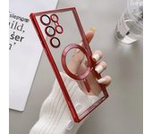 Fashion Plating For Magsafe Magnetic Phone Cases For Samsung Galaxy S24 S22 S23 Ultra Plus Wireless Charging Soft Silicone Cover
