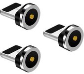 1-5Pcs Magnetic Plug Connector Universal Round Magnetic Cable Type C iPhone Micro USB Magnet Replacement Parts for Mobile Phone