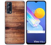 Funda Gel Tpu para Vivo Y52 5G / Y72 5G diseño Madera 02 Dibujos